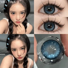 MILLCREEK MILL CREEK Color Contact Lenses 14.2MM Green Soft Lenses Makeup Beautiful Lenses Can Be Used For 12 Months