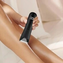 男女通用电动体毛修剪器，可充电无绳美容套装，带陶瓷刀片，LED 显示屏，适用于男士和女士脱毛、全身美容