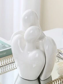 1PC Love Sculpture Ceramic Statue Decoration, Modern Home Decoration, Living Room, Bookshelf, Desk Decoration, Bedroom Bedside Table Decoration, Anniversary Gifts Birthday Graduation