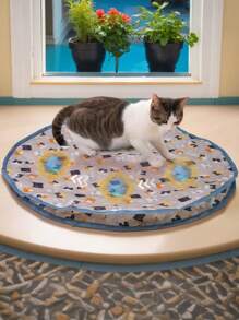 1Pc 70cm Interactive Cat Toys Ball Fast Rolling In Pouch Hide And Seek Kitten Toy Motion Activated Interactive Cat Toy For Indoor New (Only Cover)Rolling In Pouch Cat Toys Interactive Ball Hide And Seek Cat Catching Game Ball Motion Activate Chirping Smart Cat Toy Exercise