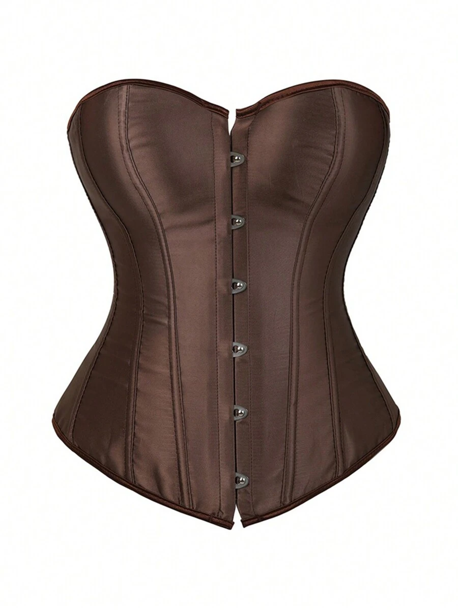 Women Waist Corset, Tight Vest For Weight Loss/ Body Shaping - 棕色 - 查看 1
