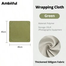 1 pièce Tissu pliable adhésif magique de 45 cm / 17,7 pouces avec 100 autocollants d'appareil photo. Doublure de sac pour caméra micro-simple, iPad, appareil photo reflex