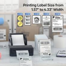 iDPRT IDPRT SP460BT Shipping Label Printer 4x6 Bluetooth Thermal Label Printer For Small Business And Shipping Package, Support Android, IPhone, Windows, MacOS.