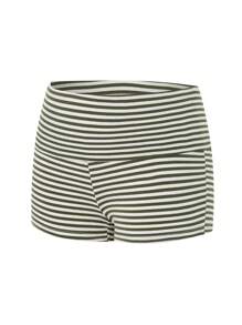 Women's Summer Slim Yoga Shorts Casual Solid Color Fold Over Low Waist Lounge Shorts - màu xanh lá - Xem 7