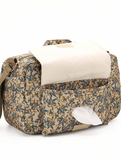 1 件大容量妈咪手提包，多层便携包适合妈妈和孩子，超方便时尚外出包