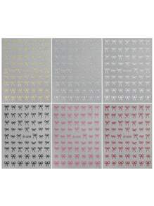 2/3/6/12/18/24 Sheets Valentine's Bow Nail Art Stickers For Women, Self-Adhesive 3D Bow Nail Decals, Cute Ribbon Nail Stickers For DIY Nail Design, Manicure Nail Supplies Accessories