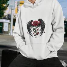 1pc/2pcs/3pcs Rose Wing Printed Sticker Alphabet Heat Transfer Decal, Suitable For T-Shirt And Fabric Heat Transfer Stickers