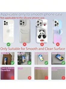 Upgrade 40 Capsules,Double-Sided Suction Cup Phone Mount, Silicone Suction Phone Case Adhesive Sticky Phone Grip Hands-Free Phone Grip Silicone Phone Holder Compatible - Multicolor - View 5