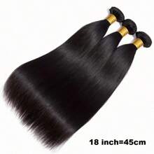10A 直发束 18 20 22 英寸 1/3 件束 未加工原生发 直发编织束 真人发 - 自然色&黑色系 - 查看 5