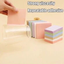 14pcs Morandi Color Sticky Notes Pen Set, Motivational Sticky Notes For Students And Office Use, Assorted Color Notes - Multicolor - View 2