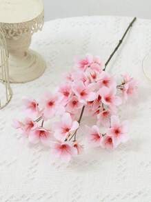 1 件栩栩如生的人造粉色和白色樱花花，婚礼派对家居装饰 - 彩色 - 查看 11