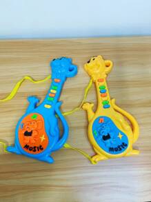 30*14cm Musical Guitar Elephant - Yellow - View 3