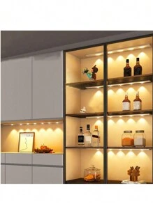 20cm/30cm/40cm/50cm LED Cabinet Light With Motion Sensor And 3-Color Adjustable Light Strip, Suitable For Cabinets, Shoe Racks, Entryways, Essential For Kitchen, Bedroom, Wardrobe And Home - Multicolor - View 2