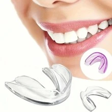 Protector bucal para deportes de béisbol/baloncesto, protector dental ortodóntico transparente para adultos