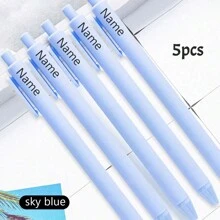 1/2/5/10/20pcs Custom Engraving Color Ballpoint Pens, Back To School Supplies For Kids, Personalized Pens Ballpoint With Name, Personalized Wedding Pen, 14.4cm/5.66in, Pink/White/Mint Green/Sky Blue/Light Blue/Yellow/Light Yellow/Light Purple/Purple/Skin Color, Customized Couple Pen, Personalized Bridesmaid Pen, Groomsman Pen, Office Decor - Multicolor - View 19