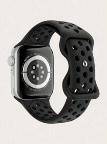4件/組中性時尚運動款柔軟舒適透氣雙色調矽膠扣錶帶，相容於Apple Watch 38mm、40mm、41mm、45mm、44mm、42mm、49mm，適用於錶帶，百搭休閒手鍊、腕帶，派對禮物、節日禮物。相容於Ultra系列9/8/7/6/5/SE/4/3/2/1機型，可更換錶帶配件。 - 彩色 - 查看 9