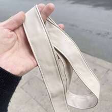 1 条纯色休闲街头服饰 PU（聚氨酯）可调节腰带，适合所有季节秋季、万圣节 - 彩色 - 查看 9