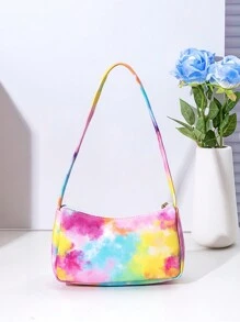 1 pieza Bolso Baguette bandolera de color brillante para niñas, bolso de axila, adecuado para uso diario, mejor opción de regalo
