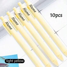 1/2/5/10/20pcs Custom Engraving Color Ballpoint Pens, Back To School Supplies For Kids, Personalized Pens Ballpoint With Name, Personalized Wedding Pen, 14.4cm/5.66in, Pink/White/Mint Green/Sky Blue/Light Blue/Yellow/Light Yellow/Light Purple/Purple/Skin Color, Customized Couple Pen, Personalized Bridesmaid Pen, Groomsman Pen, Office Decor - Multicolor - View 13