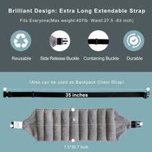 UNCN Large Heat Pads For Back Pain Relief With Adjustable Strap| Wheat Bags Microwavable| Microwave Heat Pad For Cramps, Menstrual, Lumbar, Muscle Spasms