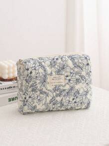 大容量印花化妆包，带提手，便携式美妆工具收纳包，女士印花加厚化妆包，旅行收纳包，美妆化妆包，旅行化妆品收纳包，旅行洗漱包，家居必备。化妆包，化妆袋，化妆包，化妆品收纳包，化妆袋，包，梳妆台，化妆袋，化妆包，包，小化妆包，化妆袋，圣诞礼物，小包，手拿包/小手提包，化妆品收纳包，小包，刷子收纳袋，迷你小包，大容量小包，女士礼物，圣诞礼物，女士礼物创意 - 藏蓝色 - 查看 14