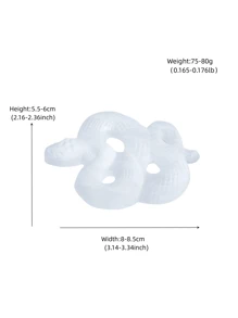 1Pc Natural Crystal Selenite Stone Hand Carved Snake Animal Mineral Specimen Crystal Crafts Lucky Items Feng Shui Collection Home Decor Gift