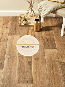 1pc BOHO Style Round Linen Rug With Vintage Pattern, Home/Hotel/Living Room/Bathroom Decorative Floor Mat, Pink