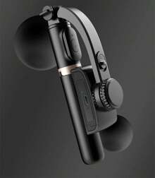 2025 NEW Gimbal Stabilizer Selfie Stick Foldable Wireless Tripod With Bluetooth Shutter Monopod For IOS Android - 黑色 - 查看 8