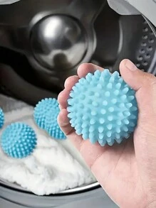 1/5 pièces Boules de lavage réutilisables - Anti-emmêlement, assouplissant, détachant - Doux, boules de lavage pour machines à laver, aides essentielles pour le lavage et le séchage pour des vêtements propres - Couleurs aléatoires, fournitures de nettoyage, gadgets de maison