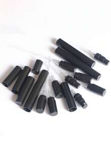 5/10/20pcs Portable Refillable Black Perfume Spray Bottles, Mini Perfume Refillable Spray Bottles, Cosmetic Essence Water Storage Containers, Perfume Spray Bottles, Perfume Spray Pump Boxes, Mini Pocket Perfume Sprays, Refillable Perfume Dispenser Transfer Tools (2ml/3ml/5ml) - Black - View 10