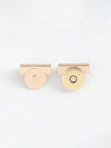 6pcs/10pcs Magnetic Golden Bag Clasps, Pairs Invisible Magnetic Snaps Buttons Lock Buckle ,Magnetic Snap Closures,Purse Thumb Lock Purse Buckle Fasteners For DIY Making Craft Bag - Multicolor - View 8