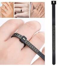 1/2 Pcs Precise Metallic Ring Sizer Tool Set - Alloy Ring Sizing Gauge, Ring Measuring Tape - US Sizes - Suitable For Jewelry Making And Finger Measurement, Ideal For Craftsmen And Hobbyists