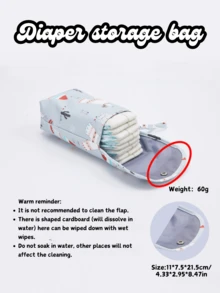 Waterproof Baby Diaper Storage Bag, Diaper Diaper Diaper Bag Go Out Carrying Bag. - Multicolor - View 6