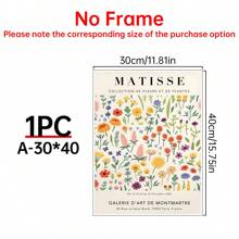 1 pièce Affiche fleur Matisse, Affiche marché aux fleurs, Impression Matisse, Fleur de Tokyo, Affiche imprimable Matisse Plante, Affiche botanique, Décoration murale pour salon, mur de lit, affiches pour la chambre, art mural sur canevas, Décoration de la maison, Décoration de chambre moderne esthétique, Cottagecore, Décoration de salle de bain, cuisine, chambre, bureau