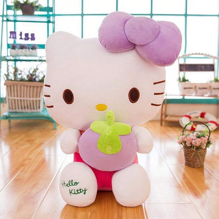 Sanrio hello kitty plush toys 40cm strawberry pitaya hugging