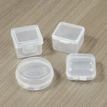 PP Storage Box For Small Items, Fishing Hooks & Tackle, Portable Earplug & Earrings Dust-Proof Display Plastic Case