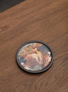 Chinese Style Cup Coasters With Chinese Opera Characters And Dunhuang Flying Fairy Goddess Creative Coasters For Teacups And Tabletops - Multicolor - View 4