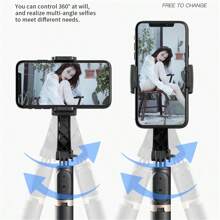 2025 NEW Gimbal Stabilizer Selfie Stick Foldable Wireless Tripod With Bluetooth Shutter Monopod For IOS Android - 黑色 - 查看 5