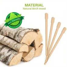 Paleta desechable para depilación, herramienta de tratamiento de eliminación de vello - depresor lingual suave para depilación facial, de cejas y corporal - espátula de madera pequeña, fácil de aplicar, productos y accesorios para el cabello para salón de belleza, artículos esenciales de viaje