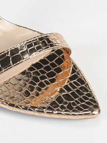 Jin Bei Qi Women's Patent Leather Strap Pointy Toe Stiletto Heels, Sexy Minimalist Formal Party Sandals, Black High Heels