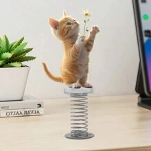 1pc Black And White Acrylic Cat Figurine Desktop Decor, Suitable For Desktop Spring Ornaments, An Ideal Gift For Parents And Friends Back To School