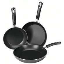 Juego de 3 sartenes antiadherentes con base para inducción de 8", 9.5" y 11" Utopia Kitchen - 1 - Ver 1