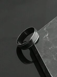 2025 High Quality Black Plated Stainless Steel Rings Jewelry For Man - Ring - View 11