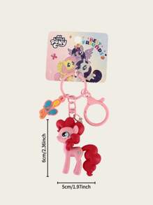 MY LITTLE PONY 1pc Cartoon Keychain, Creative Figurine Backpack Small Ornament & Gift, Various Anime Themed Designs, 1pc Decorative Keychain, Suitable For Birthday Celebrations, Christmas, Halloween, Thanksgiving Gifts, Decorations, Home Decor, Valentine's Day Gifts
