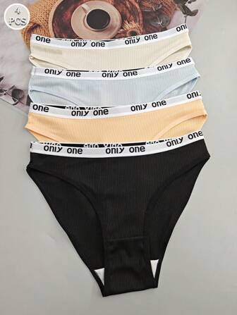 4枚入り レディース カラフルなミルクシルク 通気性 かわいいパンティセット