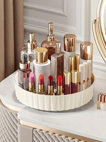 1pc Cosmetics Storage Tray, Rotating Seasoning Rack Holder, Spice Rack Organizer, Desktop Storage Box, Kitchen Utensils, Apartment Essentials, College Dorm Essentials, Back To School, Kitchen Stuff, Home Storage Ttems,Home Decoration,Boho Vibes,For Holiday Beach, Bathroom Collection, Bedroom Collection, Large Capacity - Multicolor - View 14