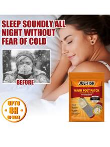 爵鱼自热暖脚器，冬季一次性暖脚贴，保持双脚温暖