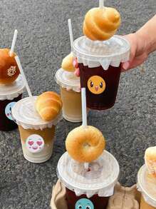 Adesivos autoadesivos com desenho animado fofo e sorriso, 500 peças/rolo, adesivo de incentivo com recompensa, adesivo para selar envelope de presente, adesivo de PVC à prova d'água, material escolar, volta às aulas