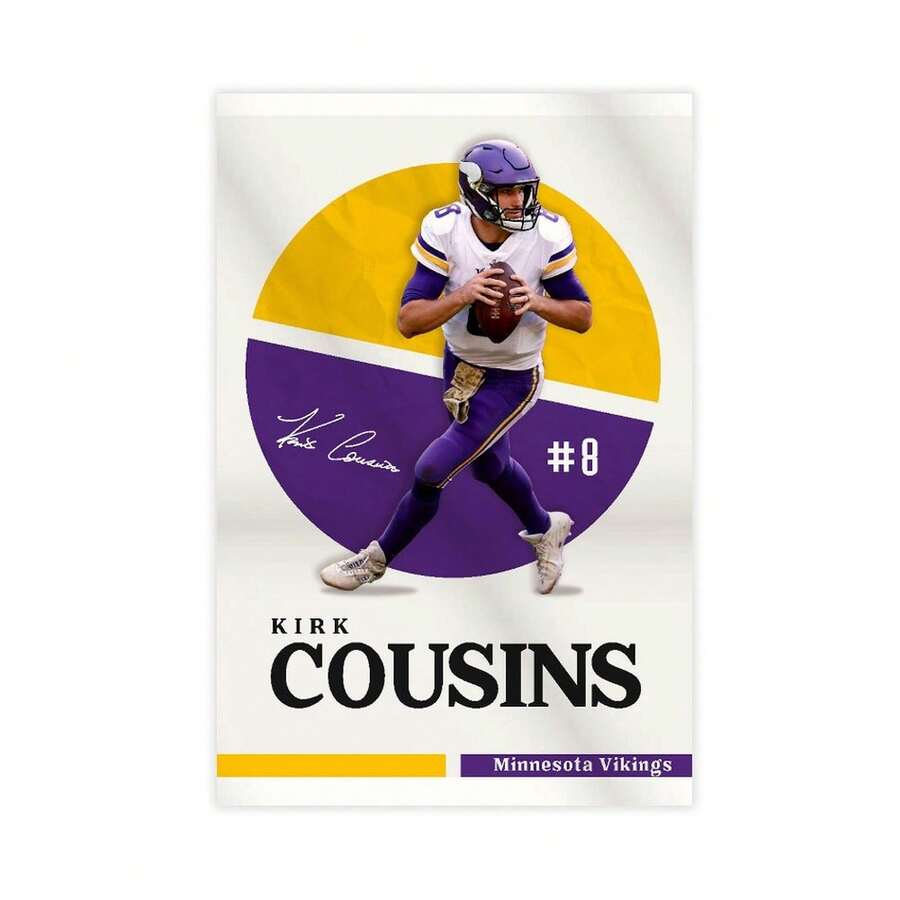 Kirk Cousins Canvas Poster Wall Art Bedroom Decor Living Room Decoration Gift - Unframe - View 1