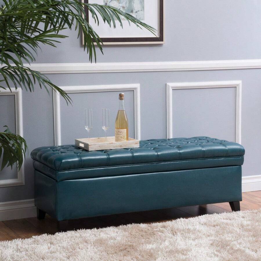 JULIANA STORAGE OTTOMAN - Multicolor - View 1